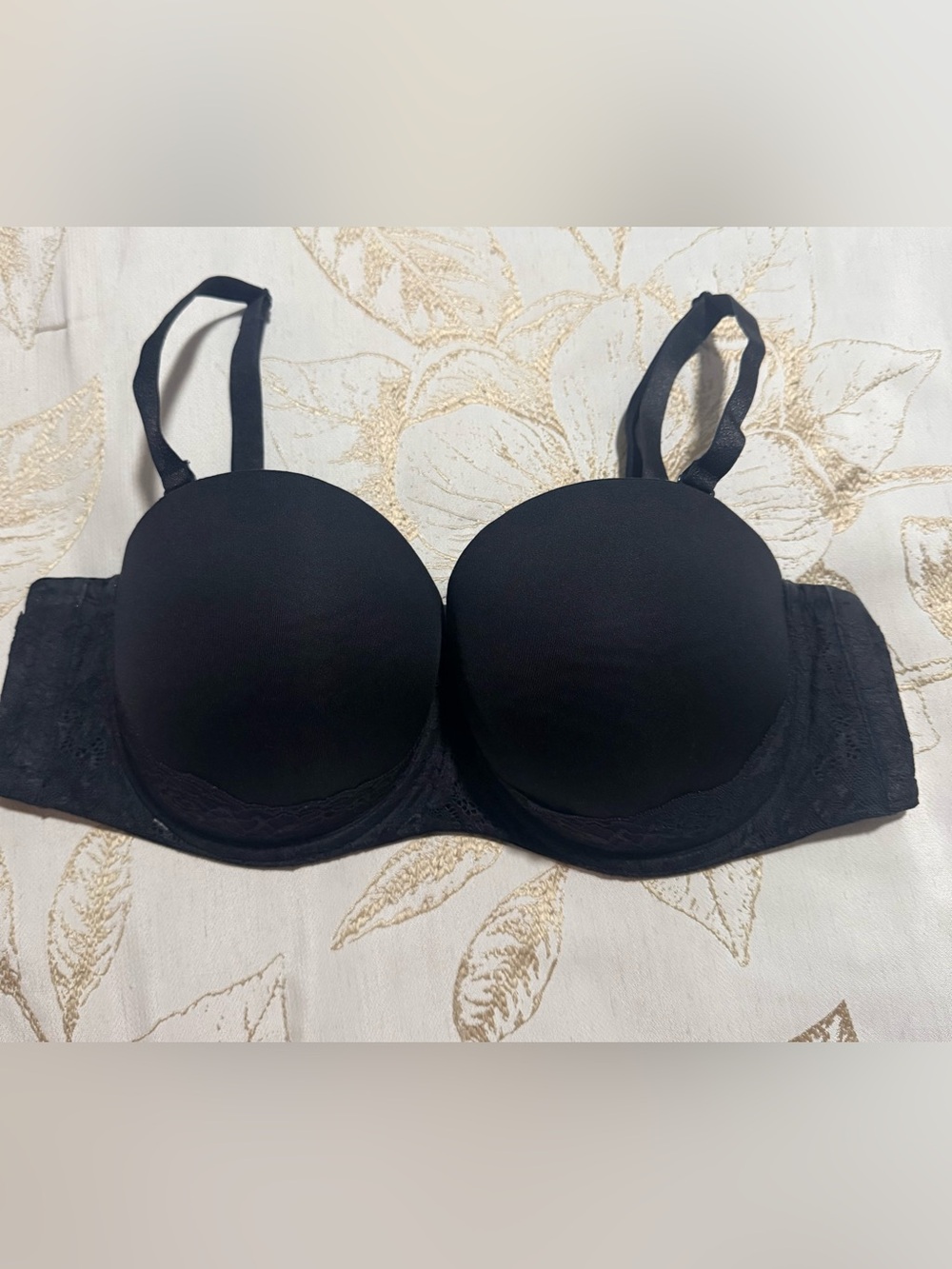 torrid Black Padded T-Shirt Bra with Lace Band